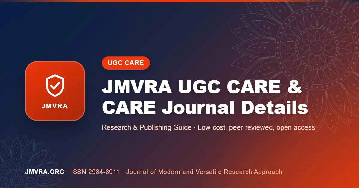UGC CARE & CARE Journal Details