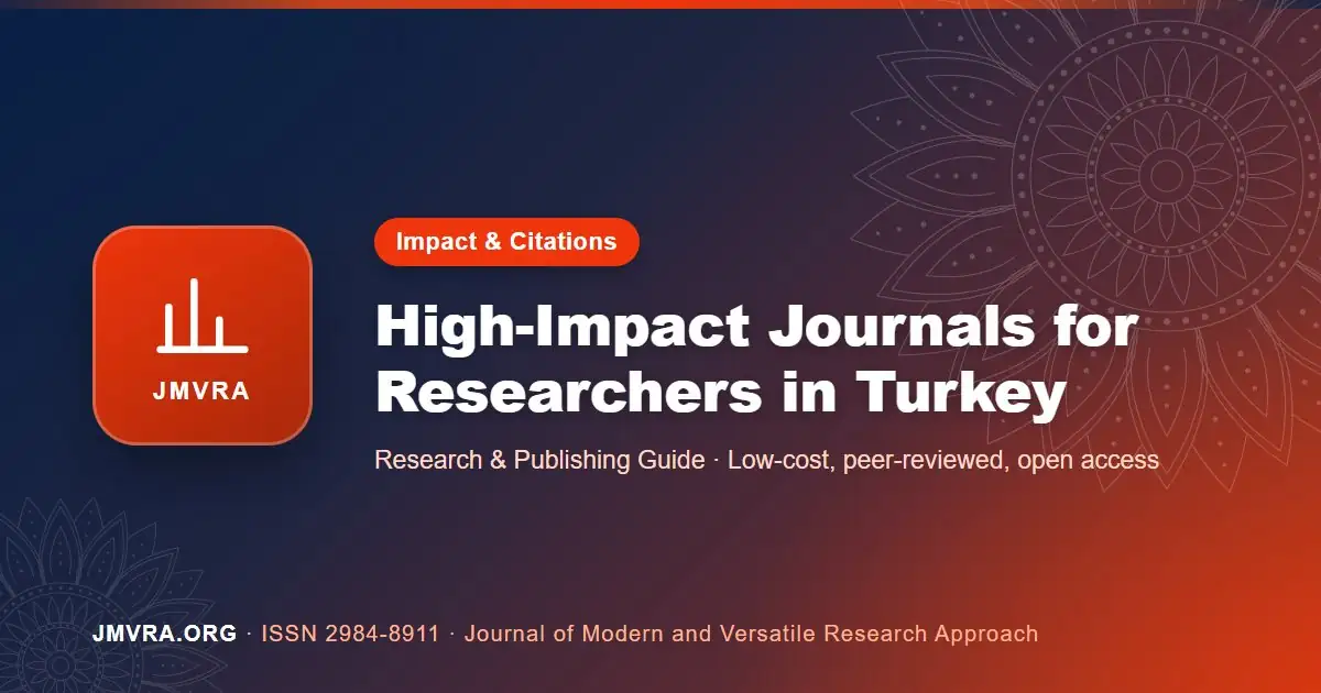 High Impact Factor Journals in Turkey: How to Find and Choose Them — JMVRA guide banner