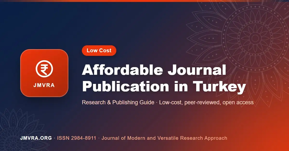 Low-Cost Journal Publication in Turkey: An Affordable Publishing Guide — JMVRA guide banner