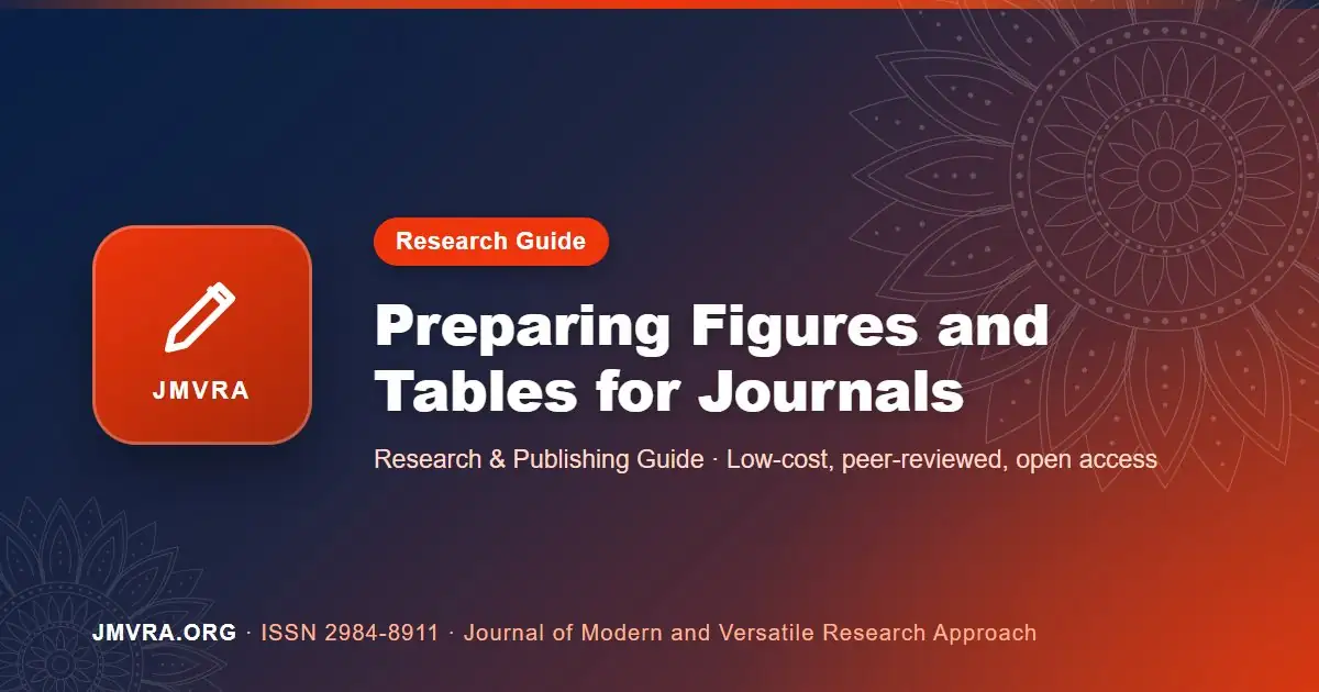 Preparing Figures and Tables for Journal Articles — JMVRA guide banner